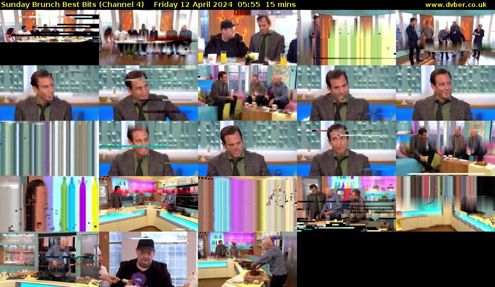 Sunday Brunch Best Bits (Channel 4) Friday 12 April 2024 05:55 - 06:10