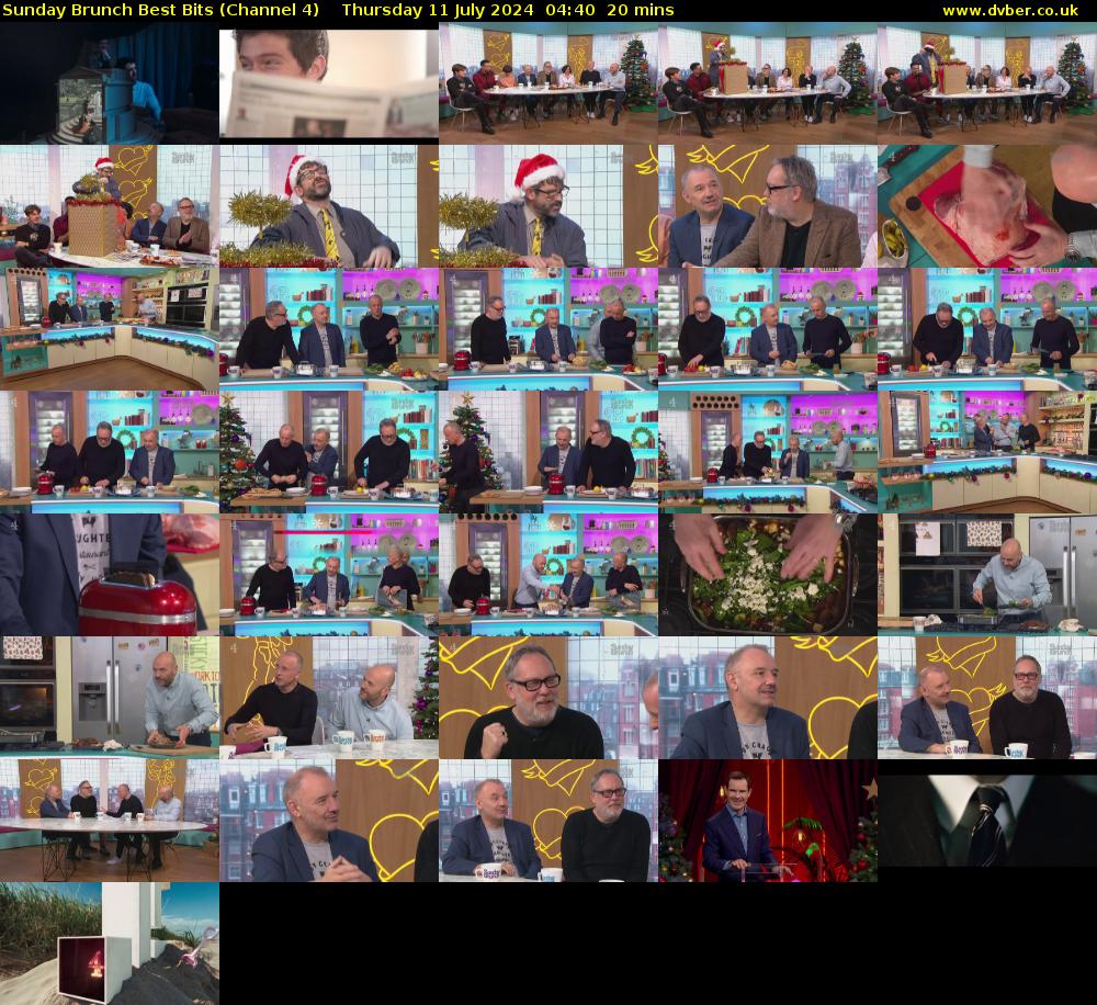 Sunday Brunch Best Bits (Channel 4) Thursday 11 July 2024 04:40 - 05:00