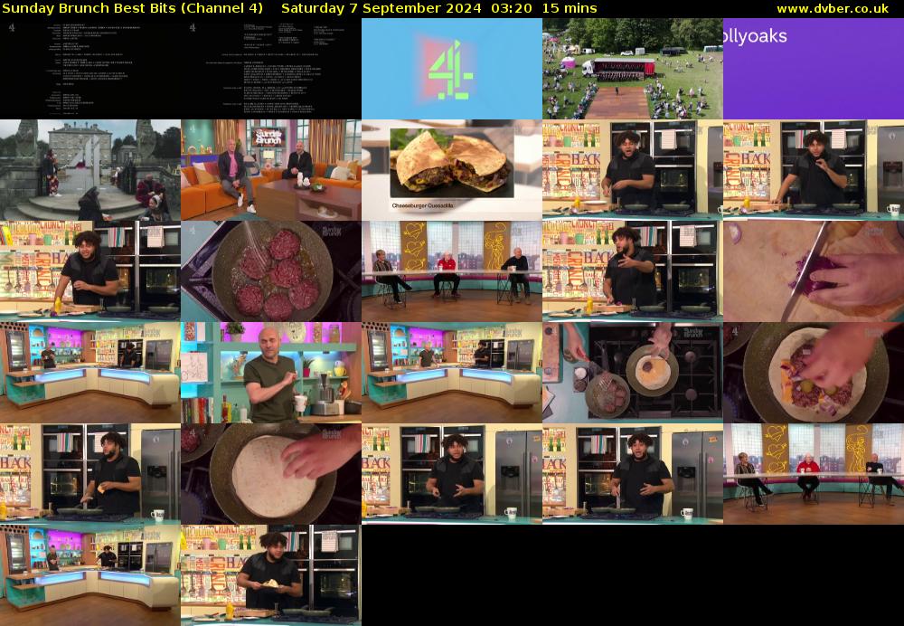 Sunday Brunch Best Bits (Channel 4) Saturday 7 September 2024 03:20 - 03:35