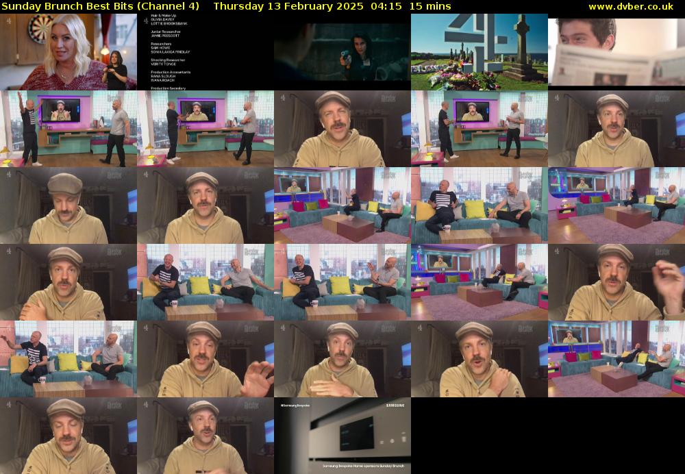 Sunday Brunch Best Bits (Channel 4) Thursday 13 February 2025 04:15 - 04:30