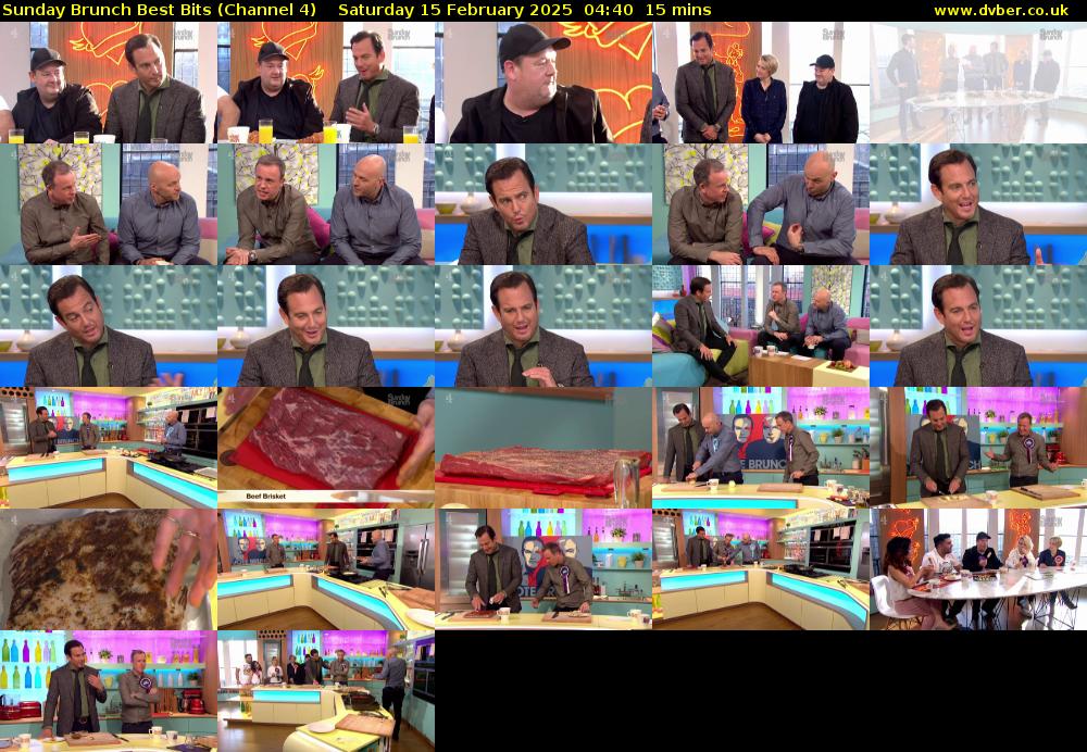 Sunday Brunch Best Bits (Channel 4) Saturday 15 February 2025 04:40 - 04:55