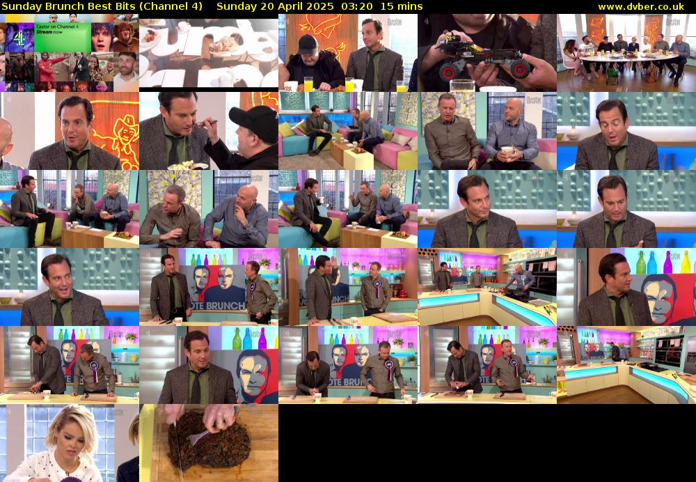 Sunday Brunch Best Bits (Channel 4) Sunday 20 April 2025 03:20 - 03:35