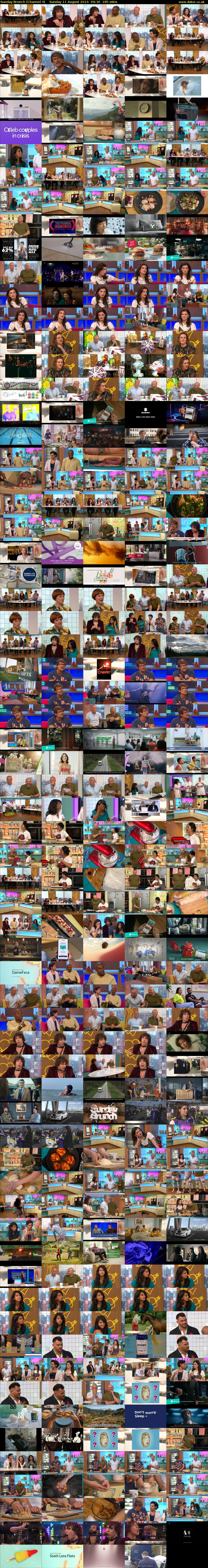 Sunday Brunch (Channel 4) Sunday 11 August 2019 09:30 - 12:35