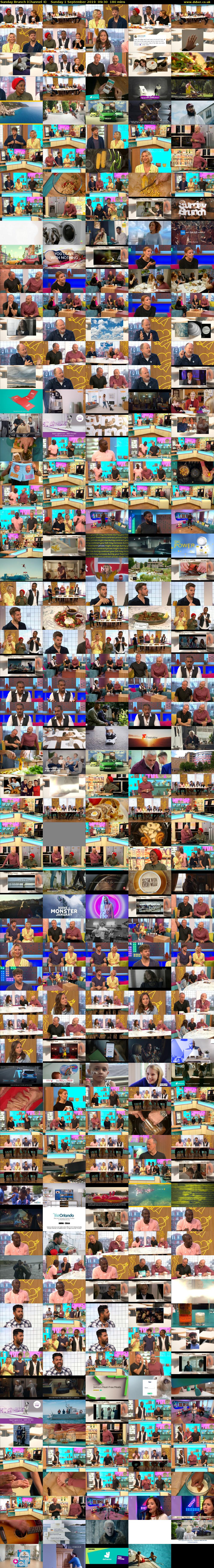 Sunday Brunch (Channel 4) Sunday 1 September 2019 09:30 - 12:30