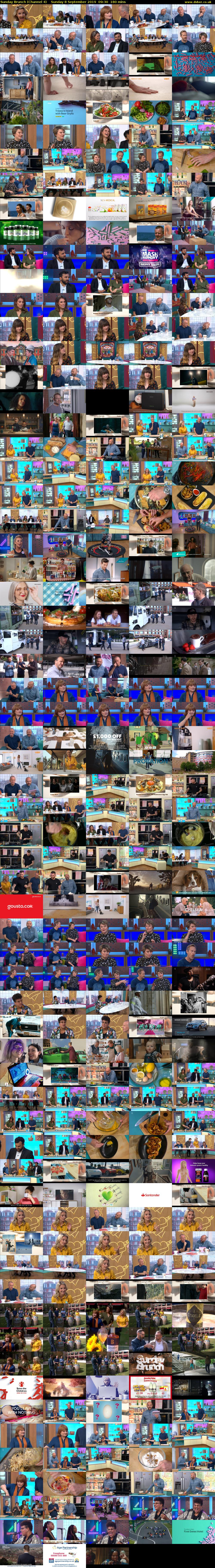 Sunday Brunch (Channel 4) Sunday 8 September 2019 09:30 - 12:30