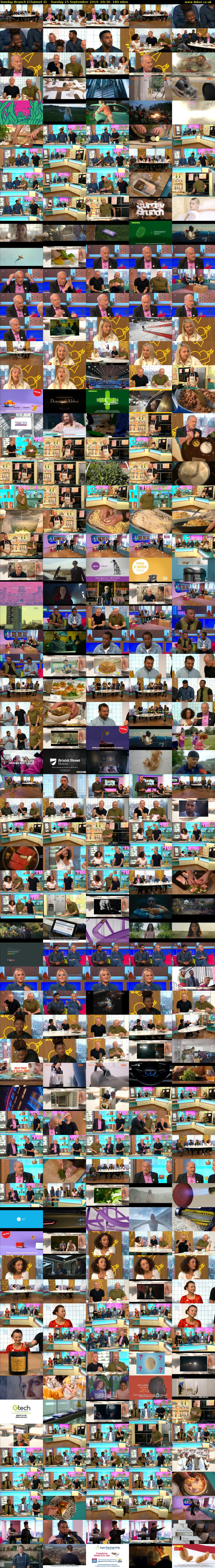 Sunday Brunch (Channel 4) Sunday 15 September 2019 09:30 - 12:30