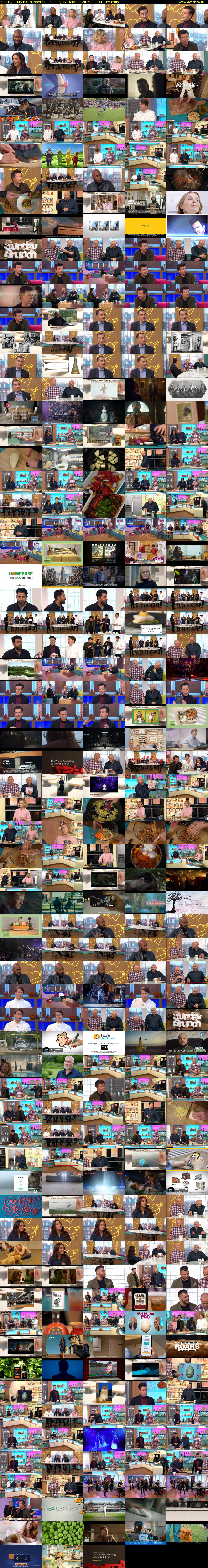 Sunday Brunch (Channel 4) Sunday 27 October 2019 09:30 - 12:35