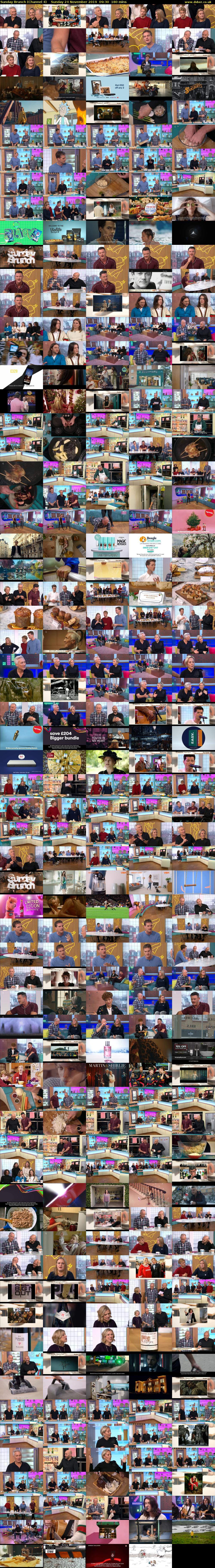 Sunday Brunch (Channel 4) Sunday 24 November 2019 09:30 - 12:30