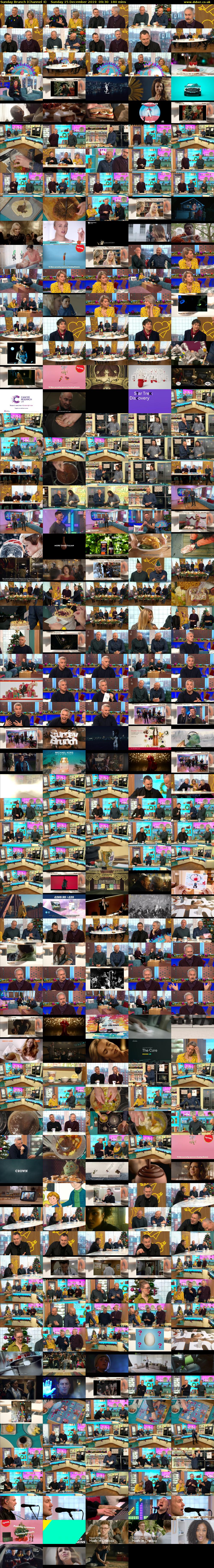 Sunday Brunch (Channel 4) Sunday 15 December 2019 09:30 - 12:30