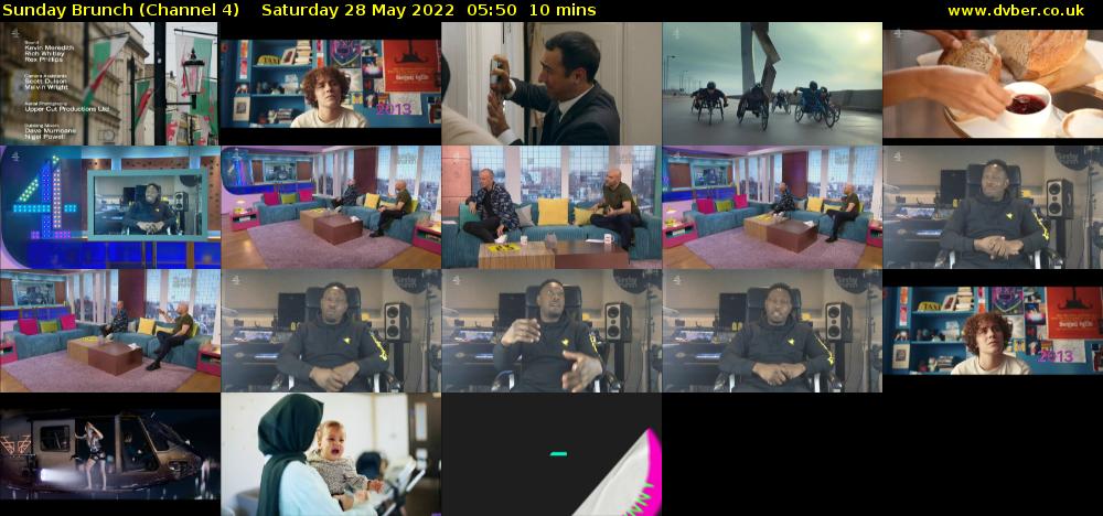 Sunday Brunch (Channel 4) Saturday 28 May 2022 05:50 - 06:00