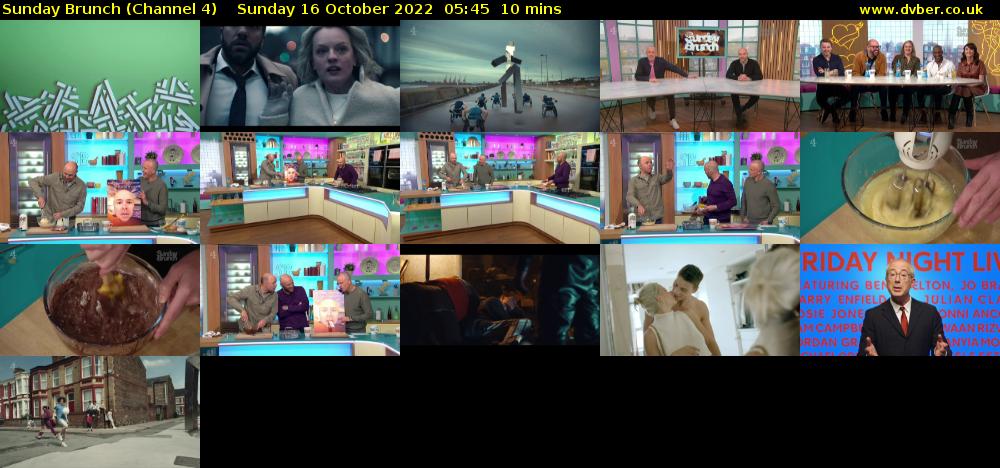 Sunday Brunch (Channel 4) Sunday 16 October 2022 05:45 - 05:55