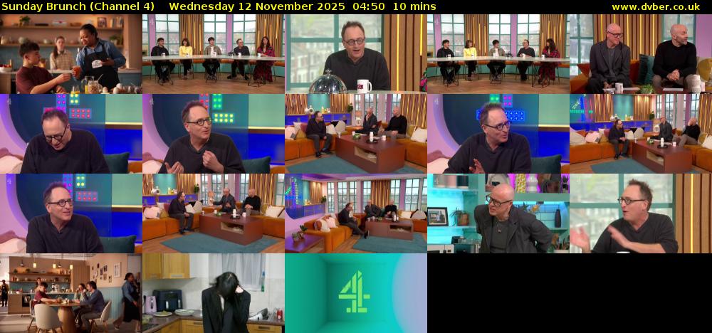 Sunday Brunch (Channel 4) Wednesday 12 November 2025 04:50 - 05:00