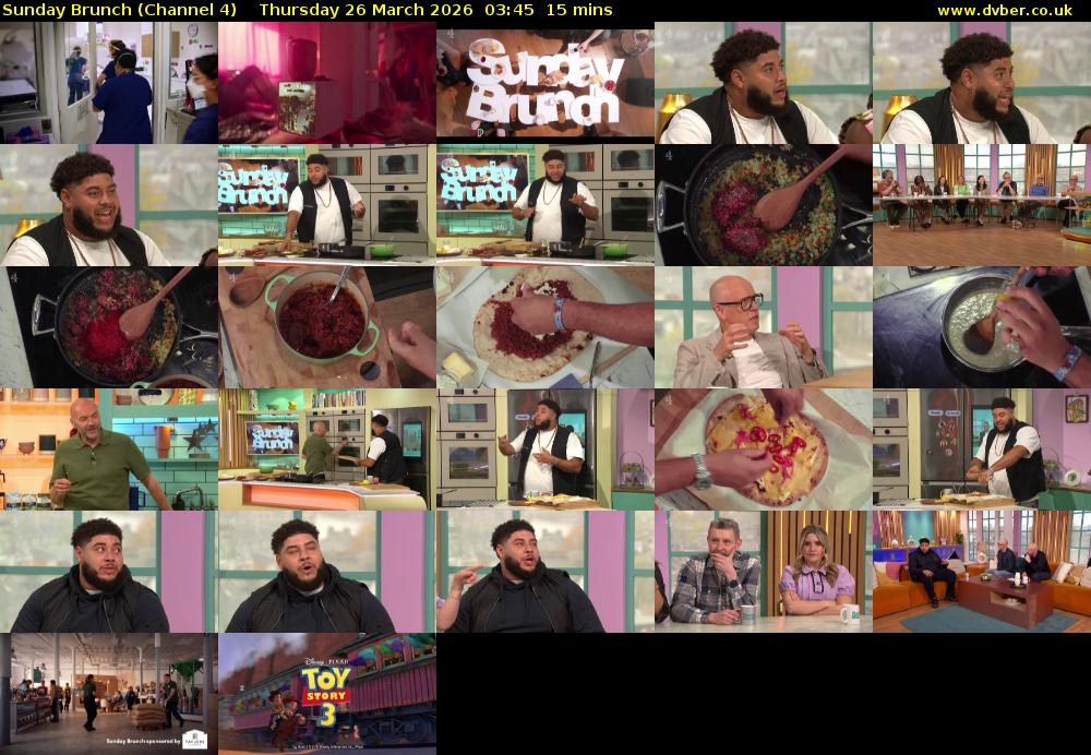 Sunday Brunch (Channel 4) Thursday 26 March 2026 03:45 - 04:00