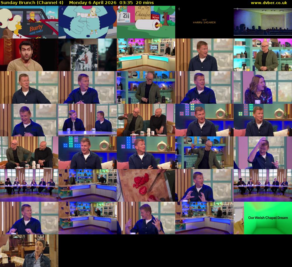 Sunday Brunch (Channel 4) Monday 6 April 2026 03:35 - 03:55
