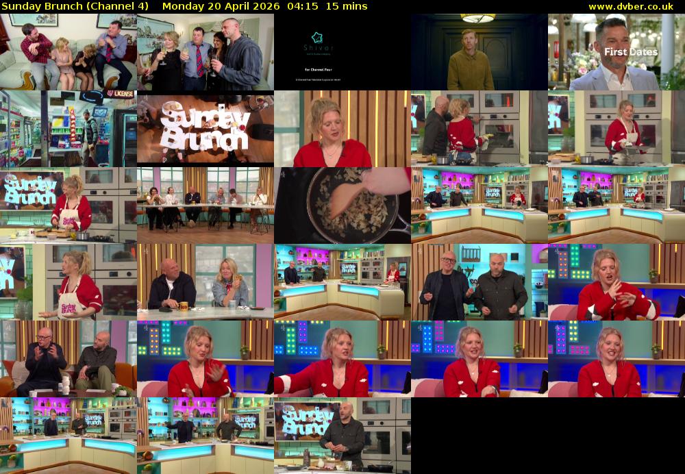 Sunday Brunch (Channel 4) Monday 20 April 2026 04:15 - 04:30