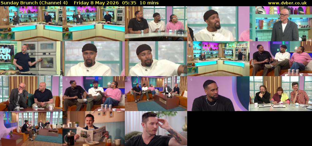 Sunday Brunch (Channel 4) Friday 8 May 2026 05:35 - 05:45