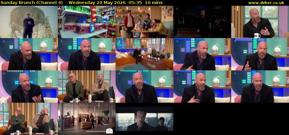 Sunday Brunch (Channel 4) Wednesday 20 May 2026 05:35 - 05:45