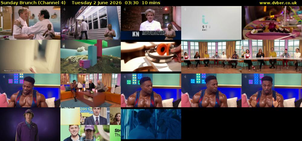 Sunday Brunch (Channel 4) Tuesday 2 June 2026 03:30 - 03:40