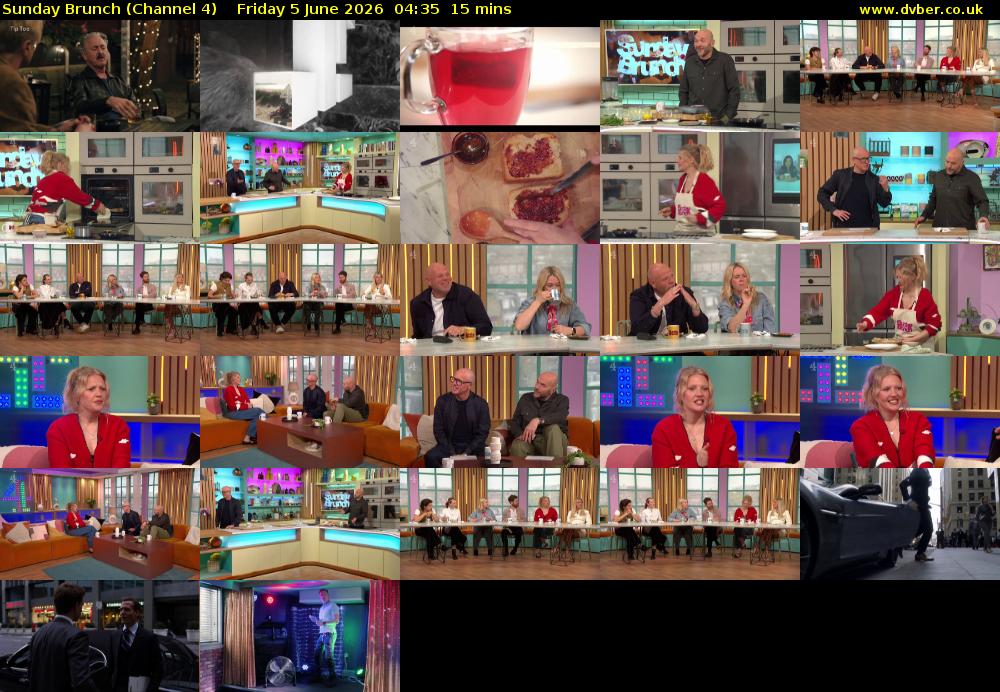 Sunday Brunch (Channel 4) Friday 5 June 2026 04:35 - 04:50
