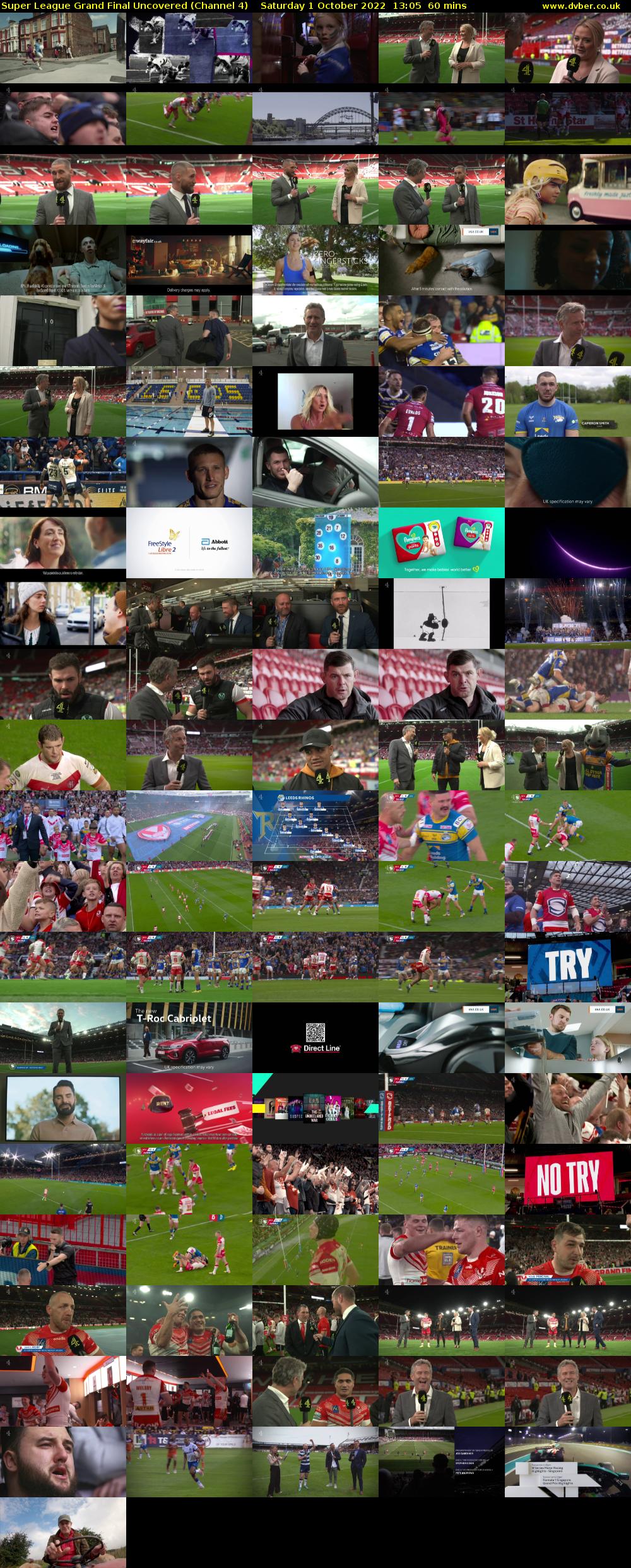 Super League Grand Final Uncovered (Channel 4) Saturday 1 October 2022 13:05 - 14:05