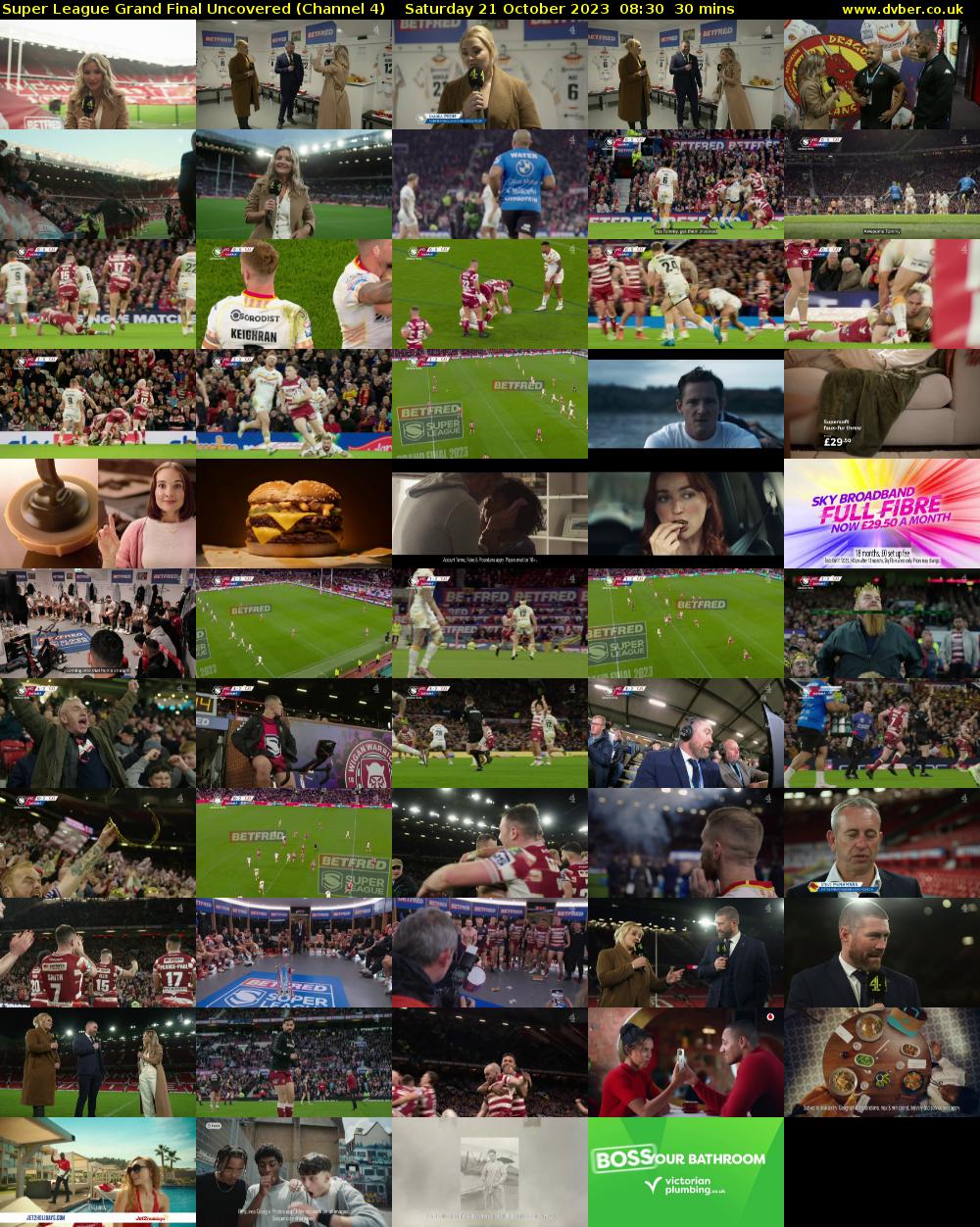 Super League Grand Final Uncovered (Channel 4) Saturday 21 October 2023 08:30 - 09:00