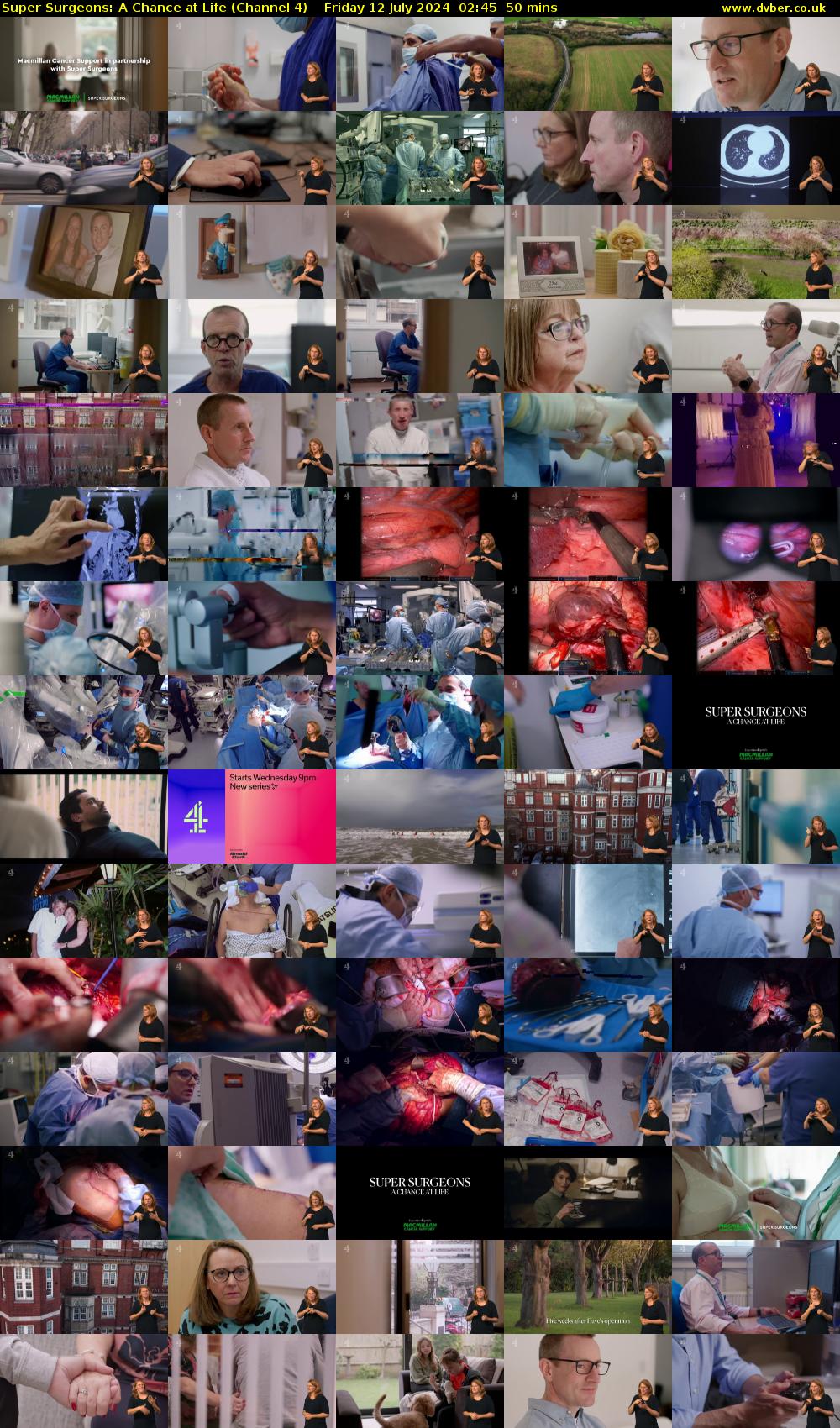 Super Surgeons: A Chance at Life (Channel 4) Friday 12 July 2024 02:45 - 03:35