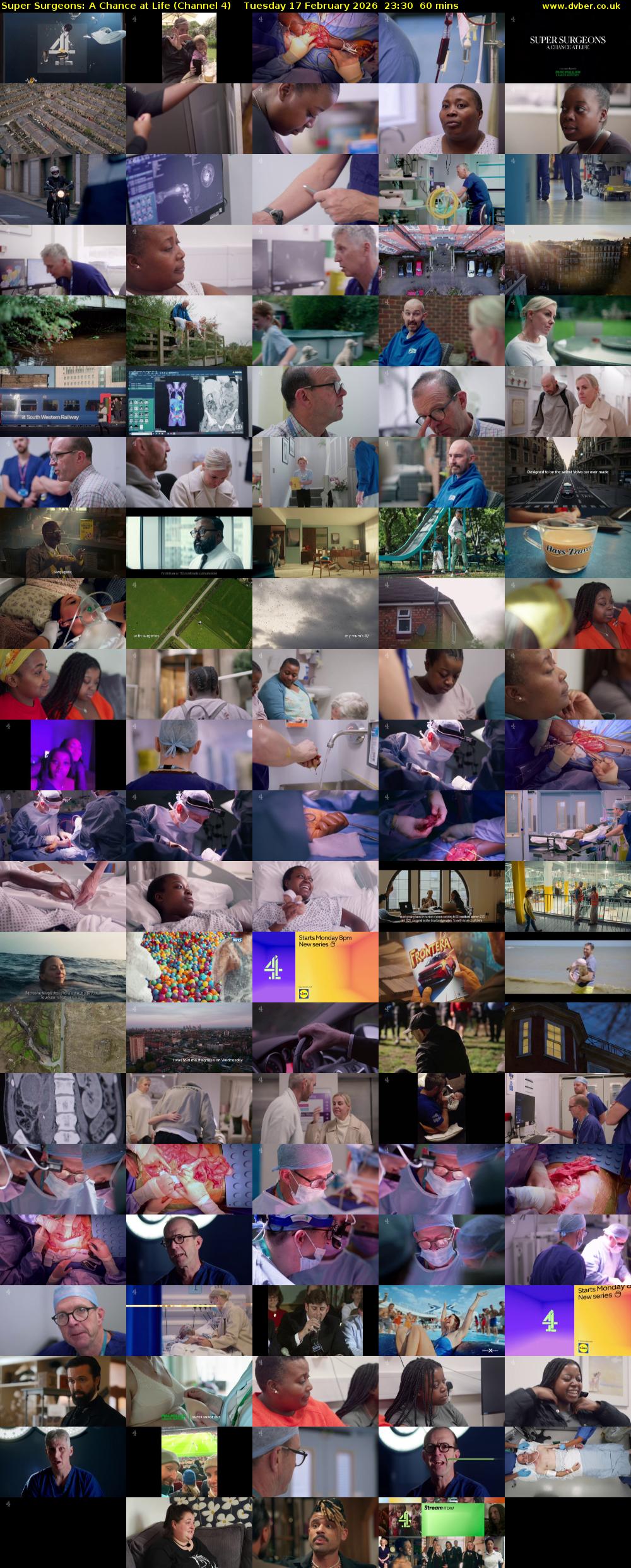 Super Surgeons: A Chance at Life (Channel 4) Tuesday 17 February 2026 23:30 - 00:30