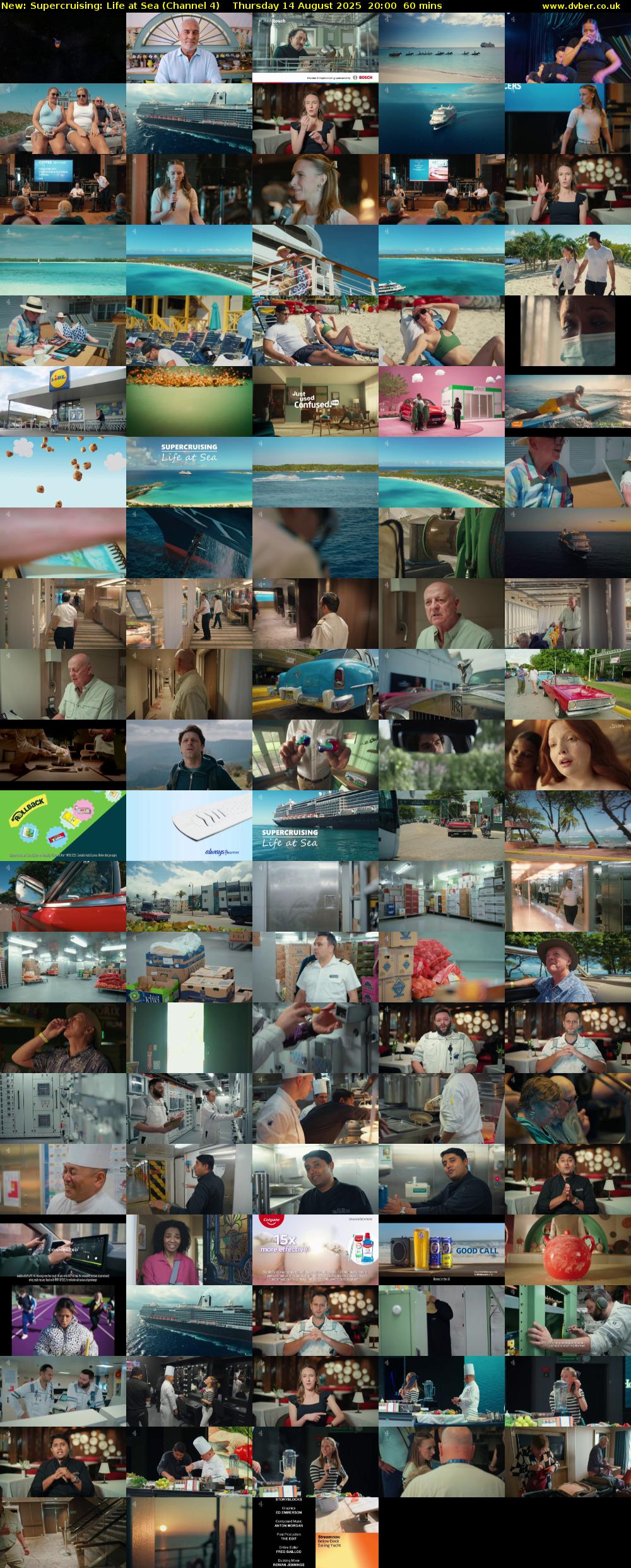 Supercruising: Life at Sea (Channel 4) Thursday 14 August 2025 20:00 - 21:00