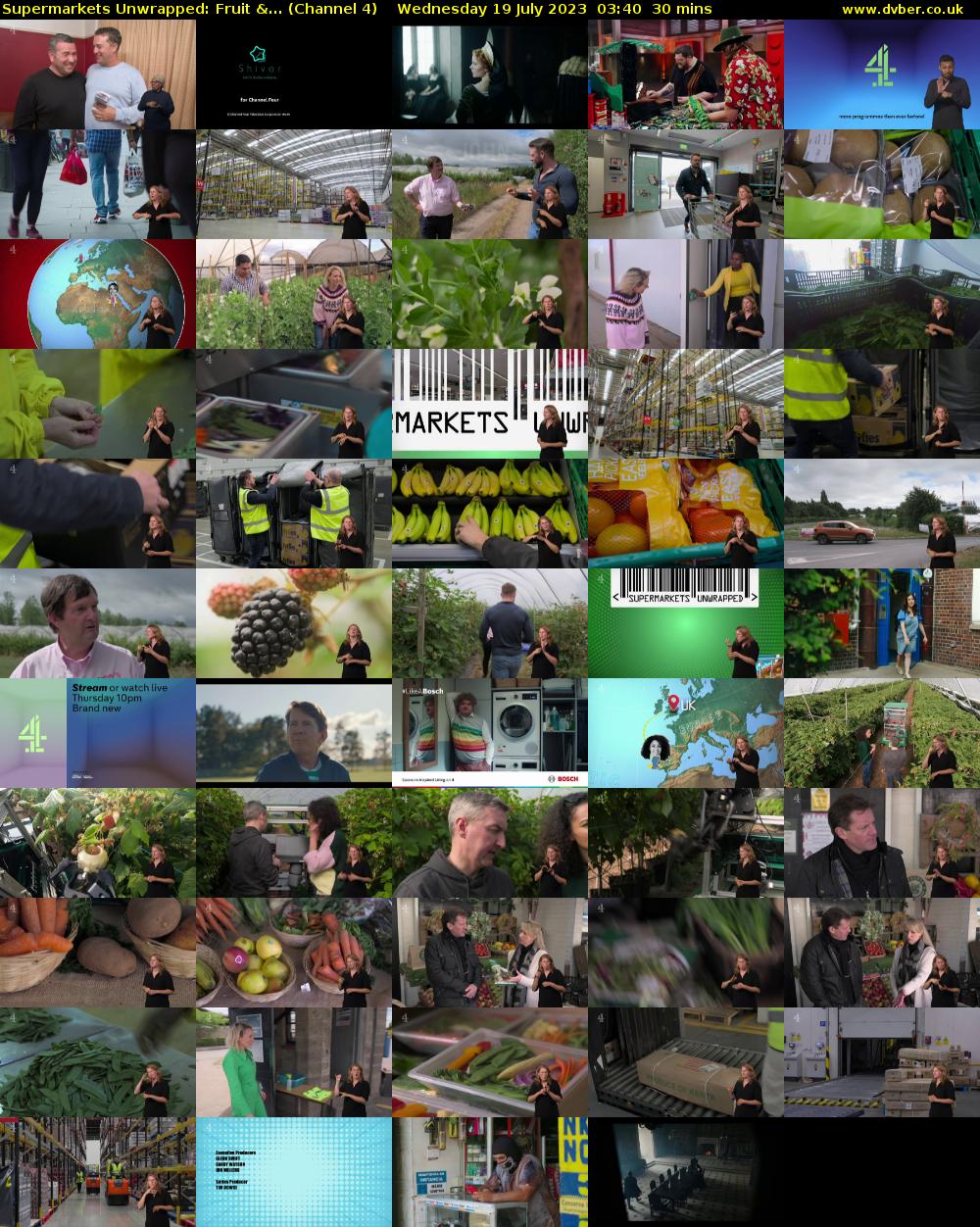 Supermarkets Unwrapped: Fruit &... (Channel 4) Wednesday 19 July 2023 03:40 - 04:10