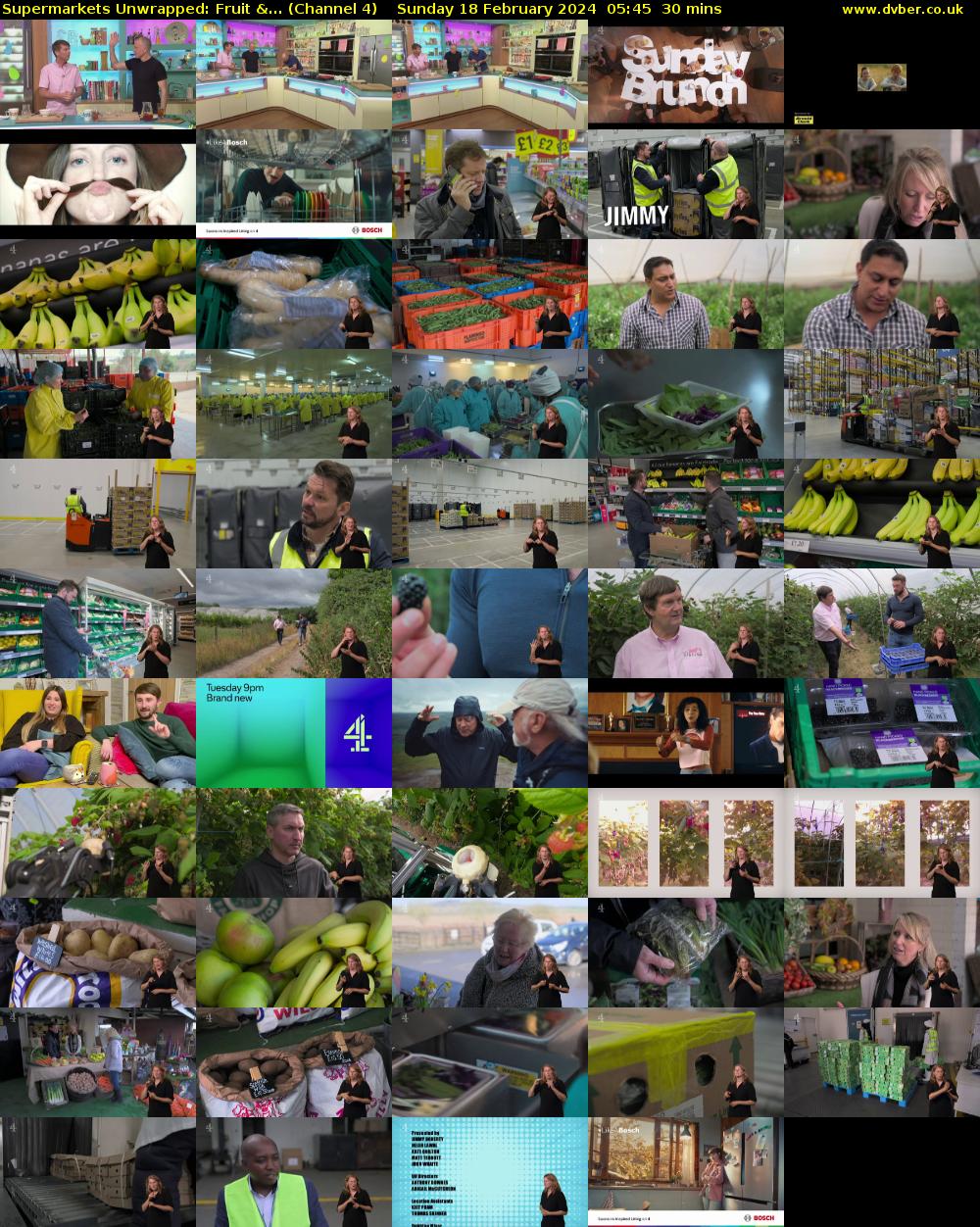 Supermarkets Unwrapped: Fruit &... (Channel 4) Sunday 18 February 2024 05:45 - 06:15
