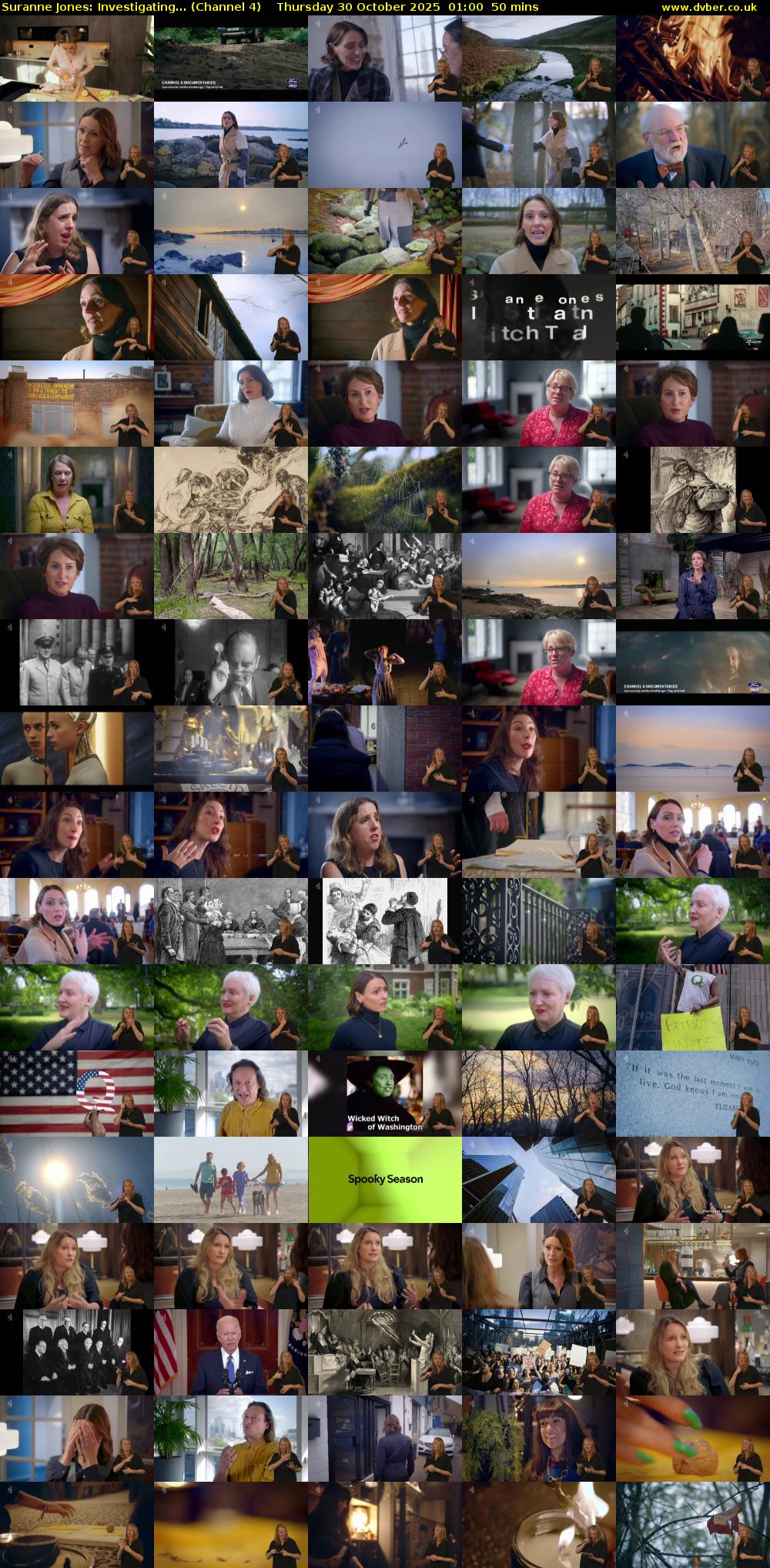 Suranne Jones: Investigating... (Channel 4) Thursday 30 October 2025 01:00 - 01:50