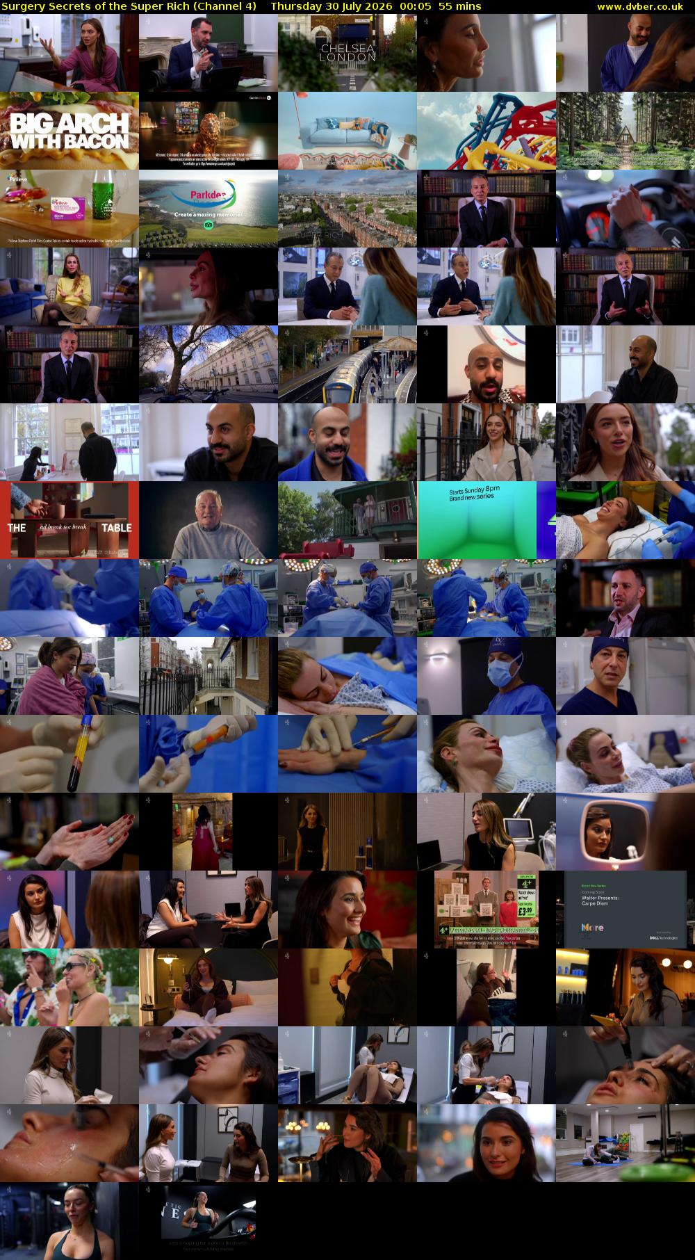 Surgery Secrets of the Super Rich (Channel 4) Thursday 30 July 2026 00:05 - 01:00