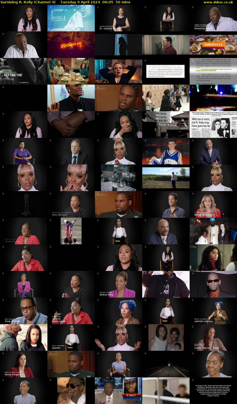 Surviving R. Kelly (Channel 4) Tuesday 9 April 2024 00:05 - 00:55