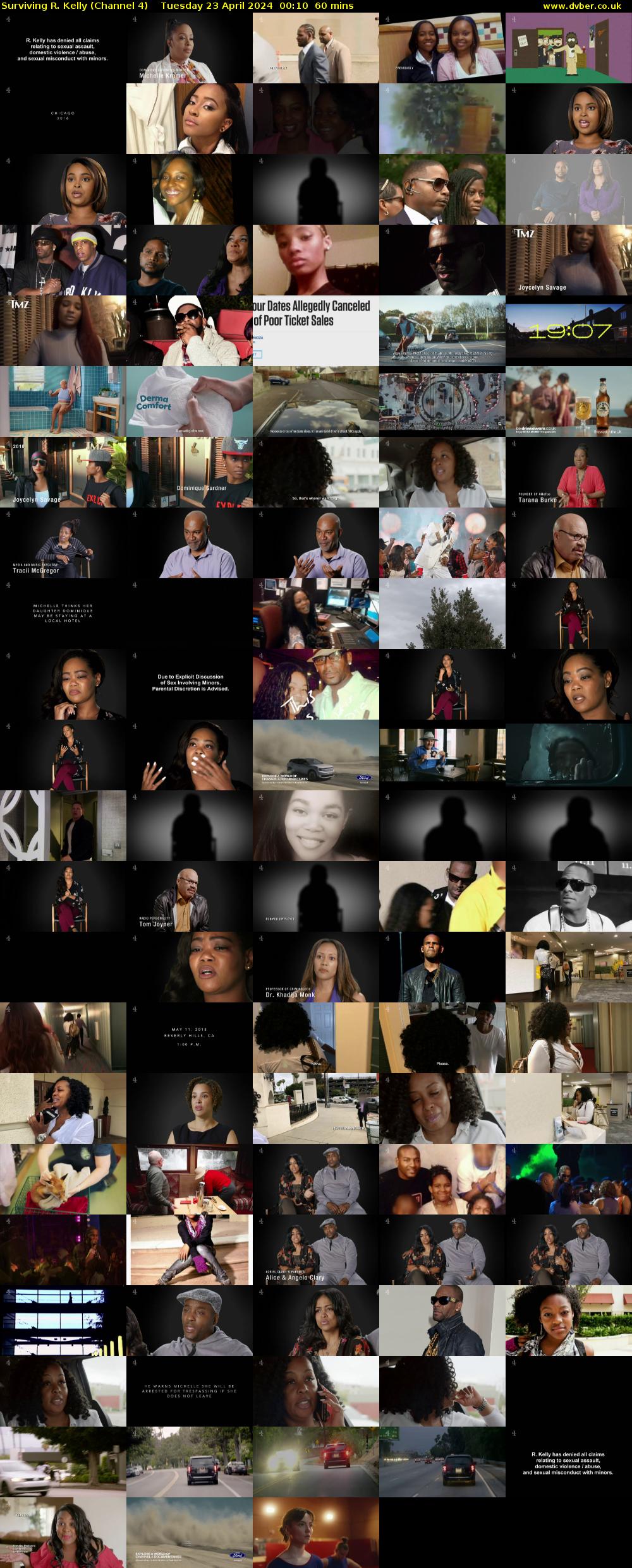 Surviving R. Kelly (Channel 4) Tuesday 23 April 2024 00:10 - 01:10