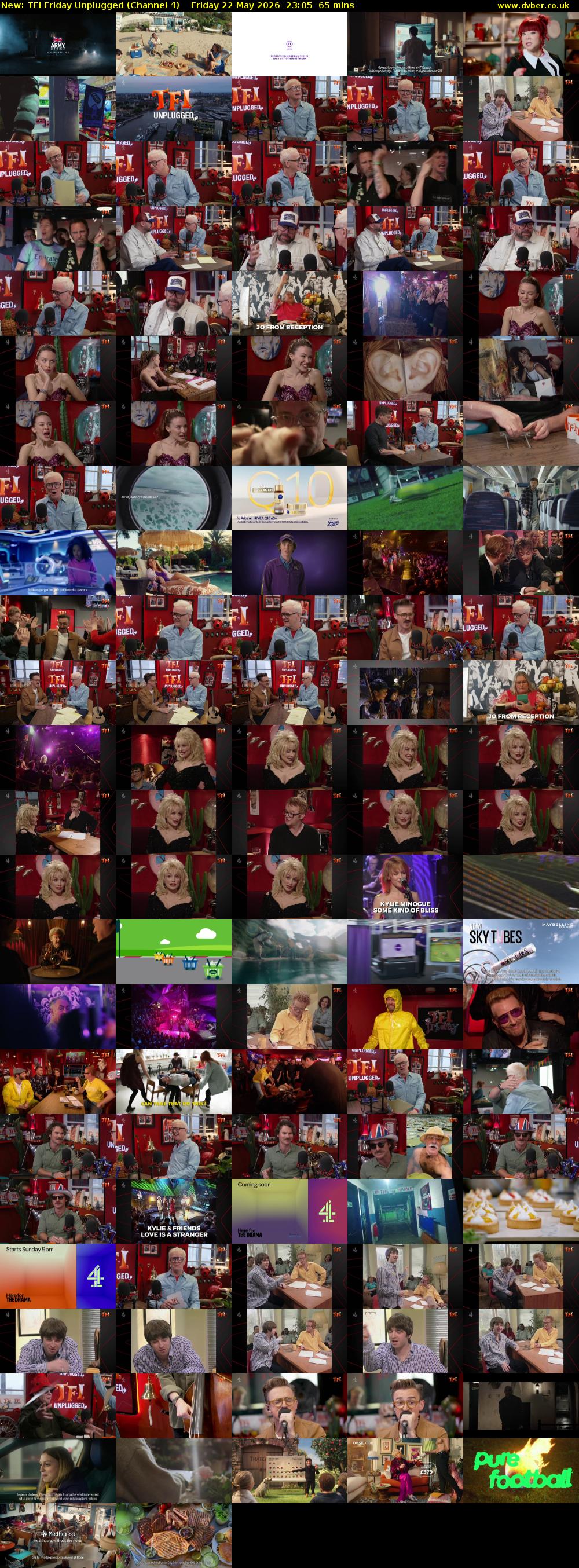 TFI Friday Unplugged (Channel 4) Friday 22 May 2026 23:05 - 00:10
