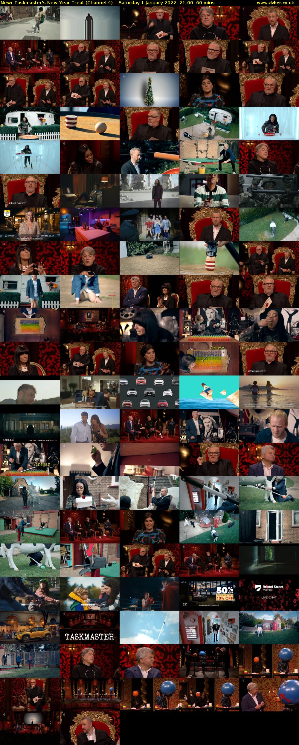 Taskmaster's New Year Treat (Channel 4) Saturday 1 January 2022 21:00 - 22:00