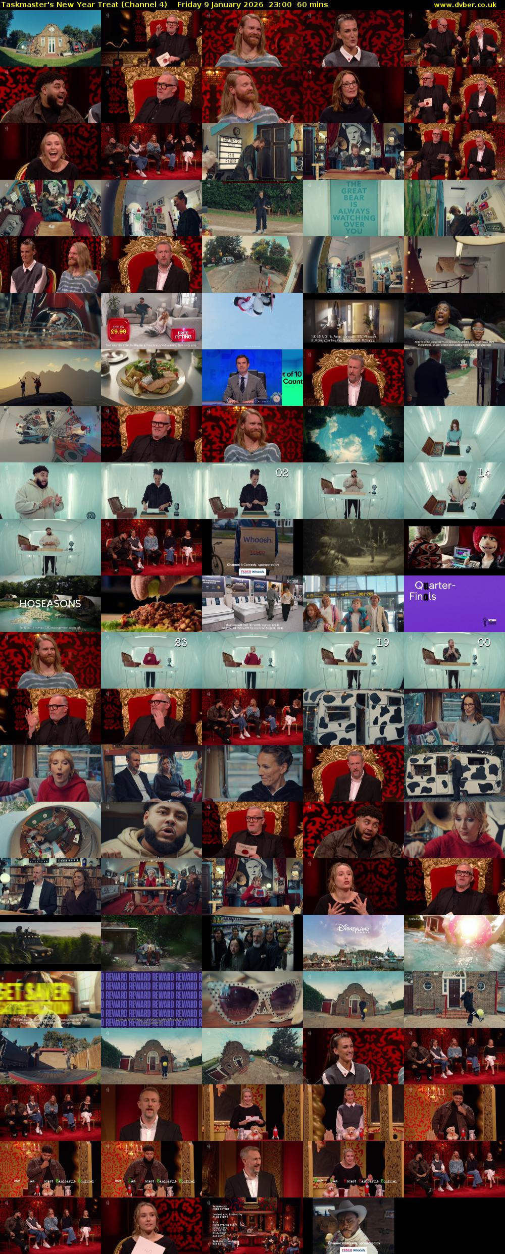 Taskmaster's New Year Treat (Channel 4) Friday 9 January 2026 23:00 - 00:00