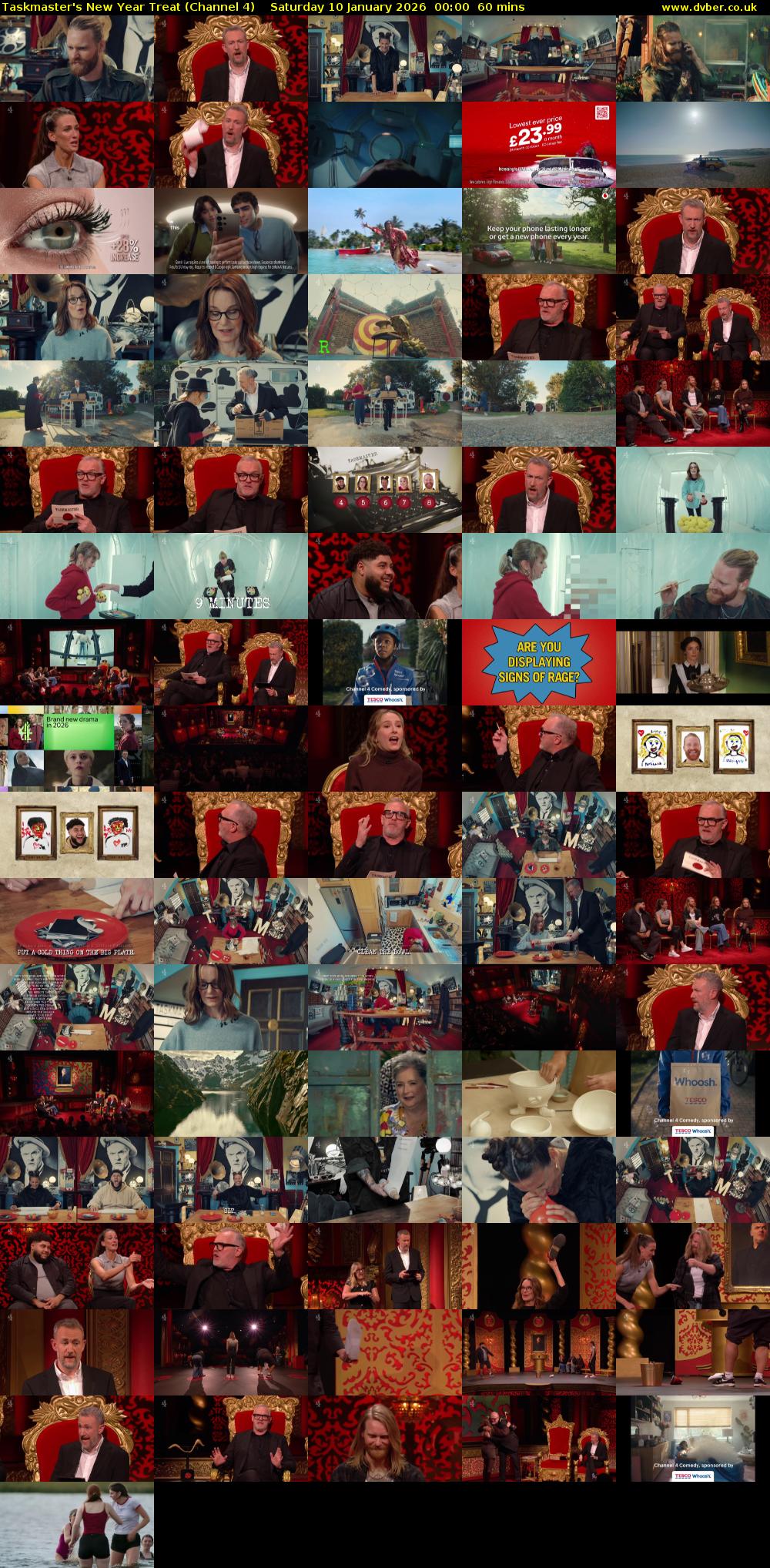 Taskmaster's New Year Treat (Channel 4) Saturday 10 January 2026 00:00 - 01:00
