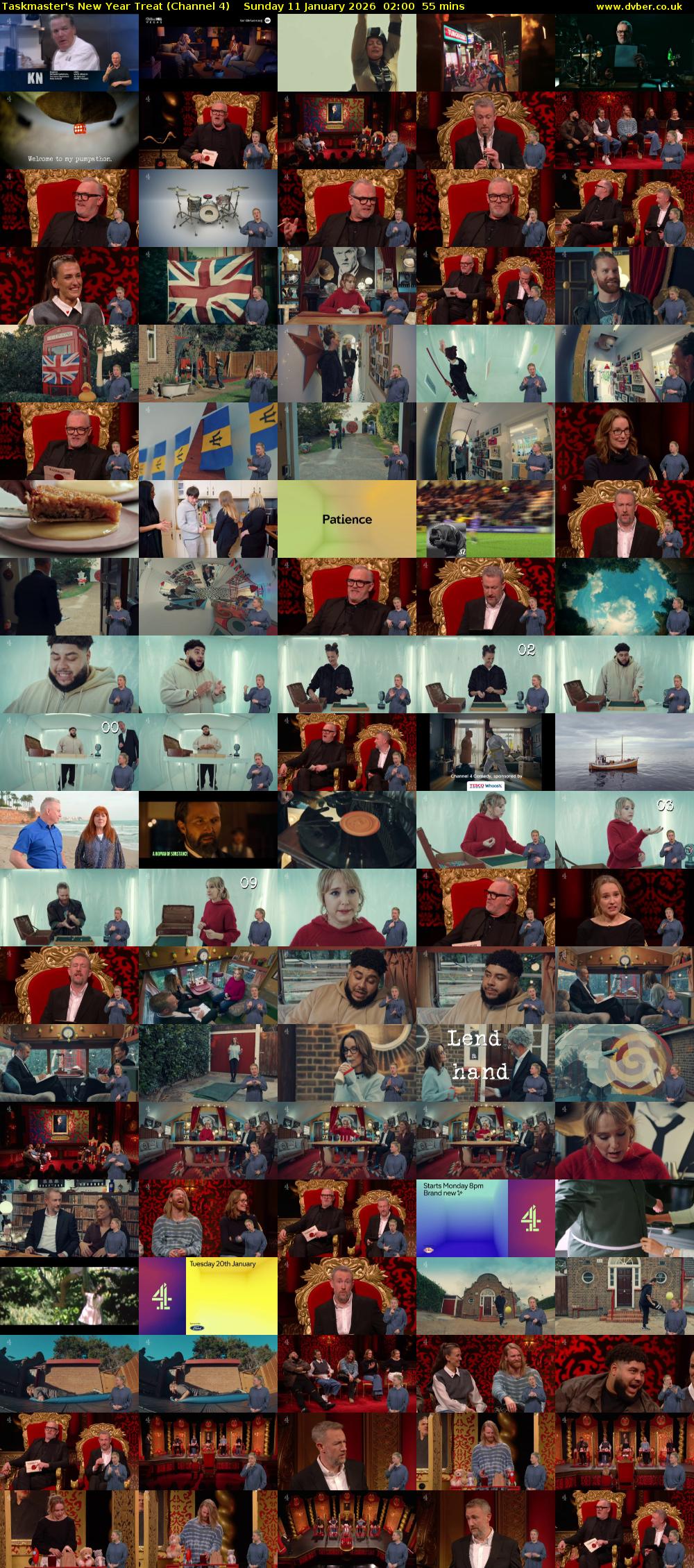 Taskmaster's New Year Treat (Channel 4) Sunday 11 January 2026 02:00 - 02:55
