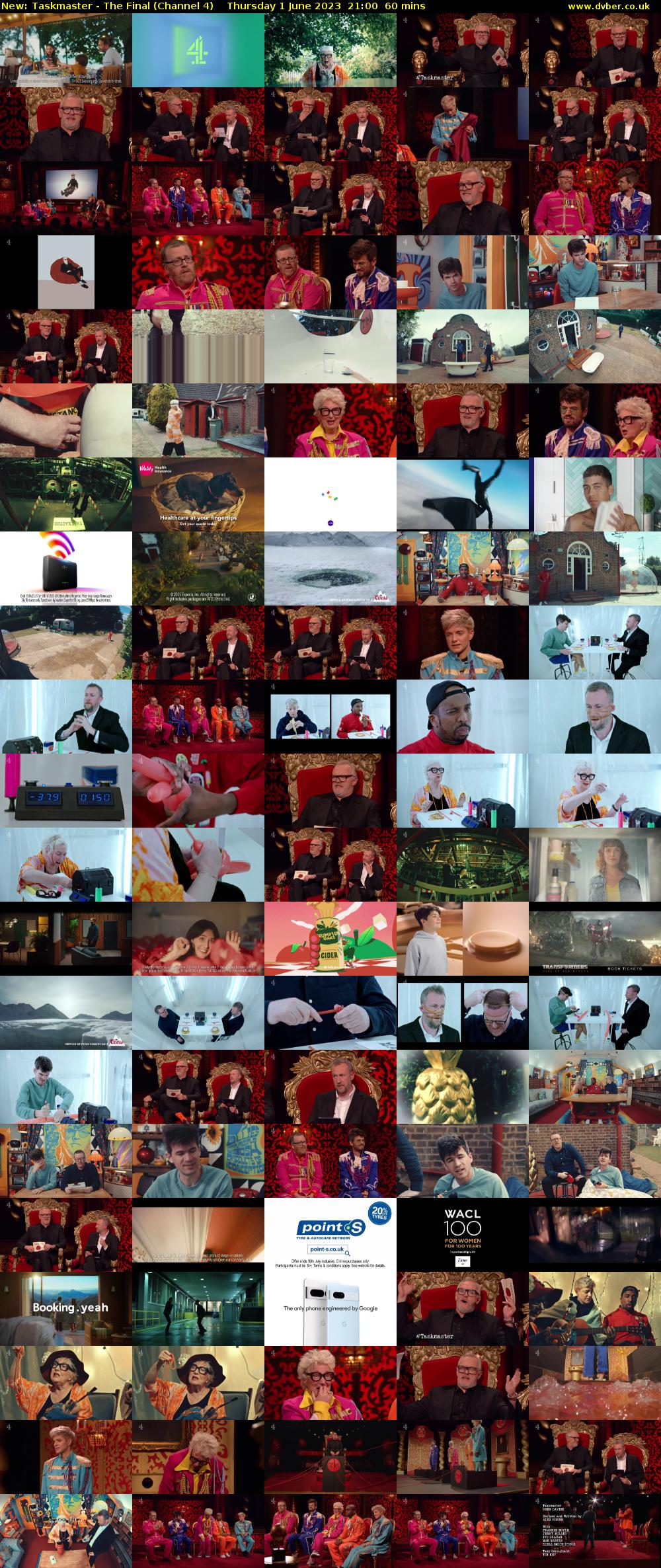Taskmaster - The Final (Channel 4) Thursday 1 June 2023 21:00 - 22:00