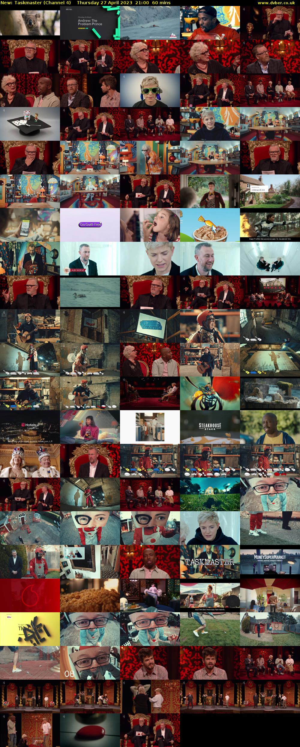 Taskmaster (Channel 4) Thursday 27 April 2023 21:00 - 22:00