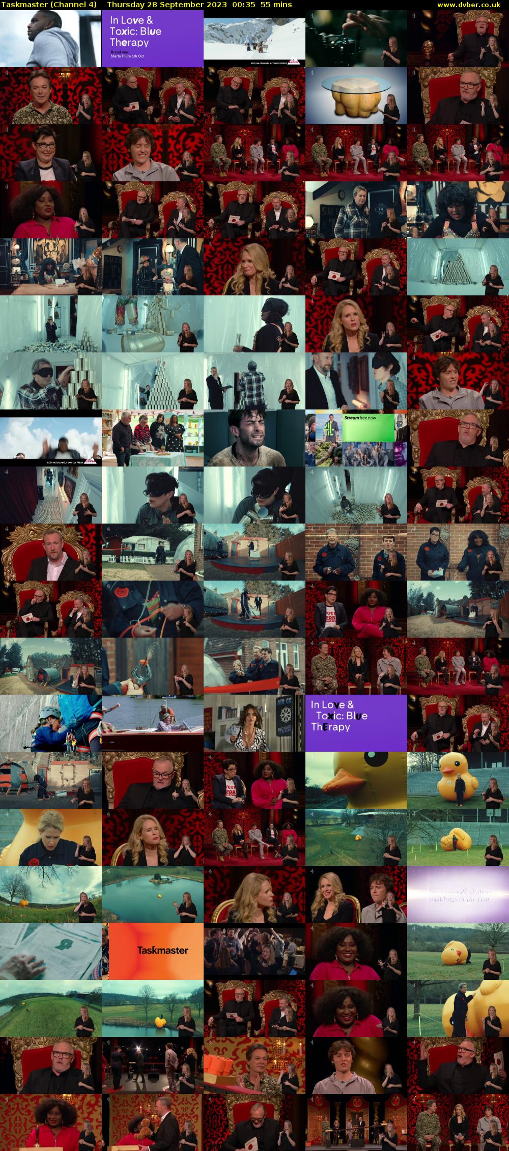 Taskmaster (Channel 4) Thursday 28 September 2023 00:35 - 01:30