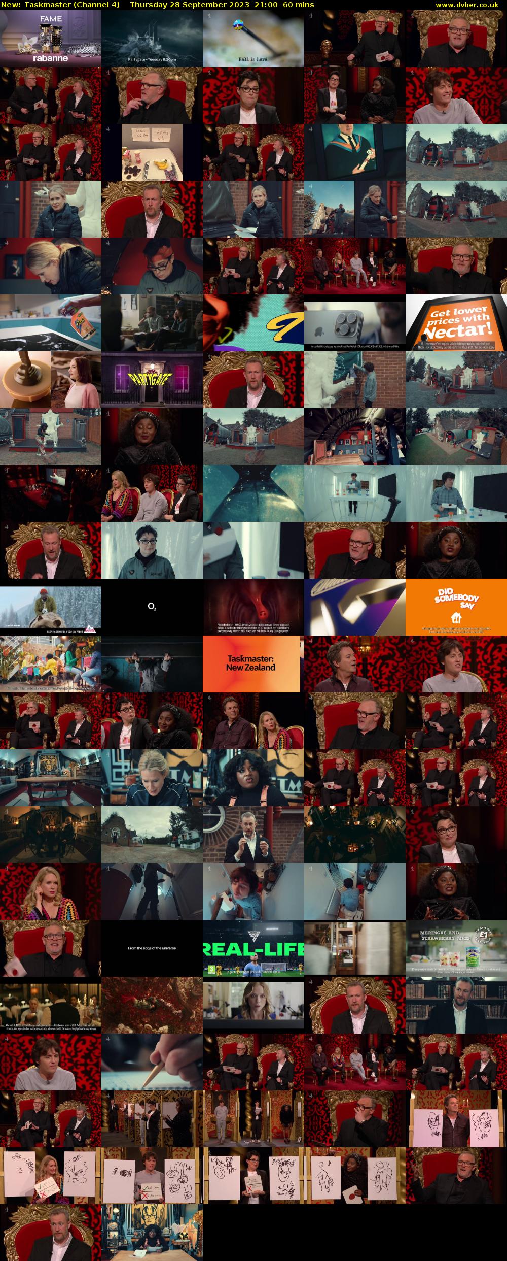 Taskmaster (Channel 4) Thursday 28 September 2023 21:00 - 22:00