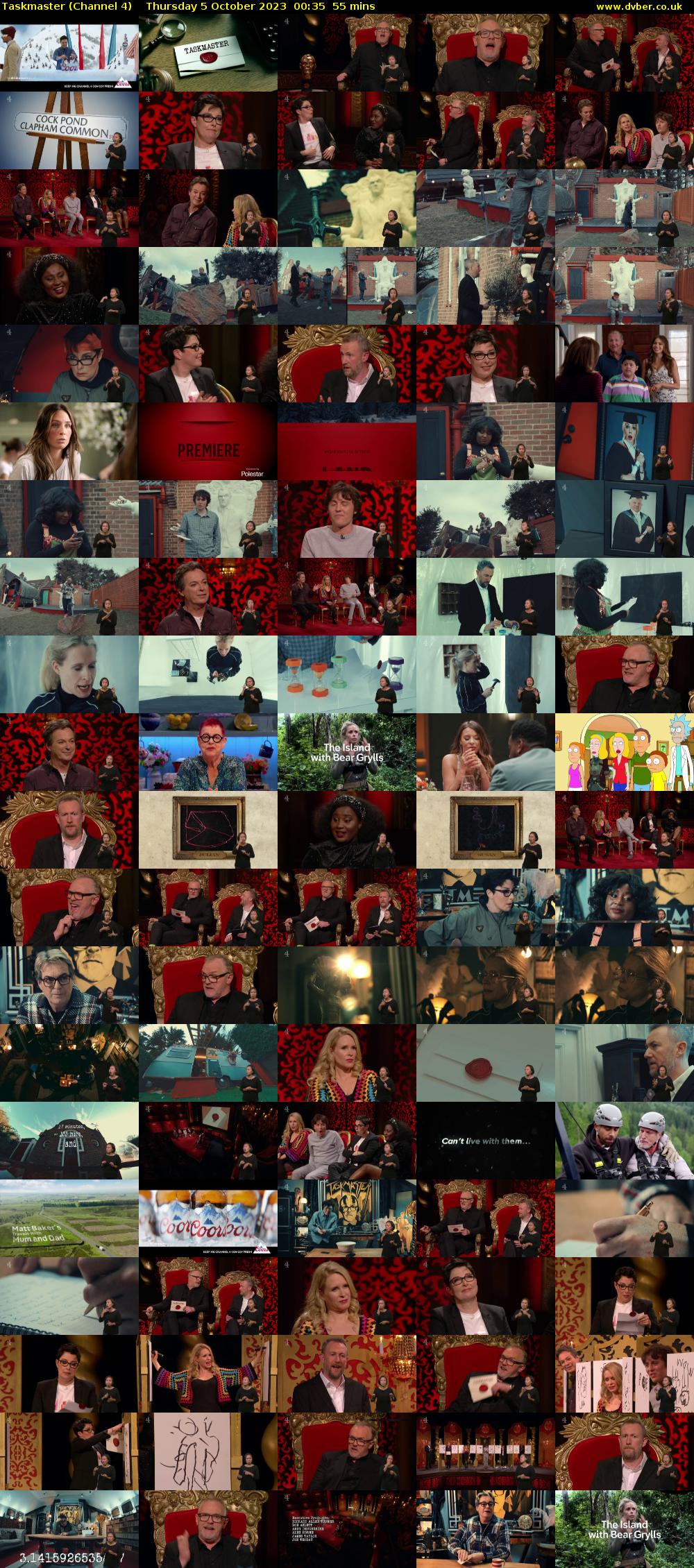 Taskmaster (Channel 4) Thursday 5 October 2023 00:35 - 01:30