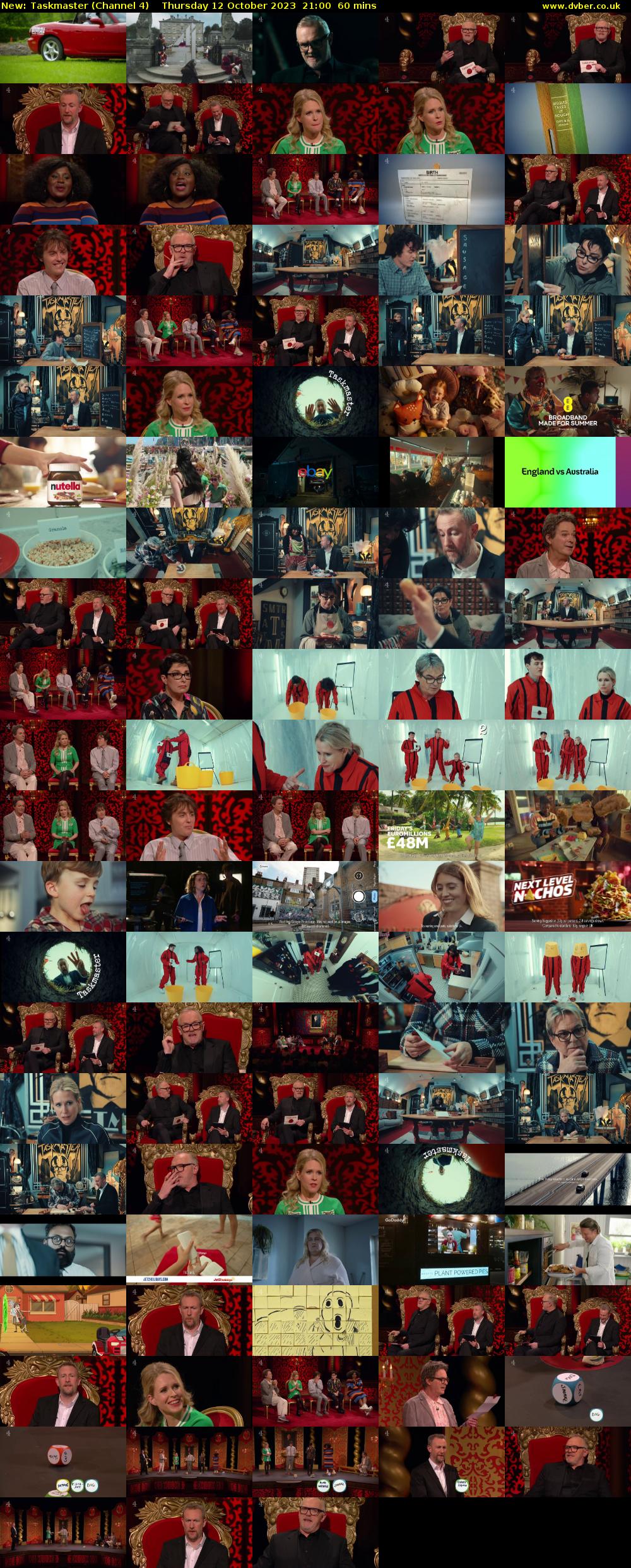 Taskmaster (Channel 4) Thursday 12 October 2023 21:00 - 22:00