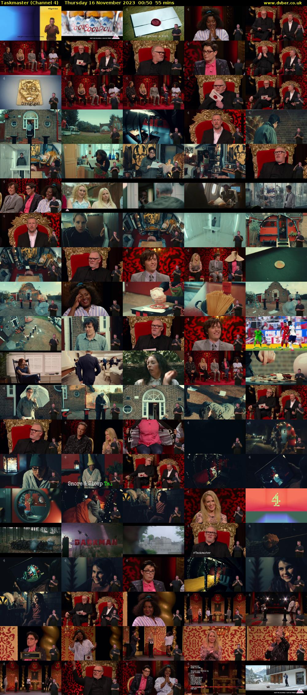 Taskmaster (Channel 4) Thursday 16 November 2023 00:50 - 01:45
