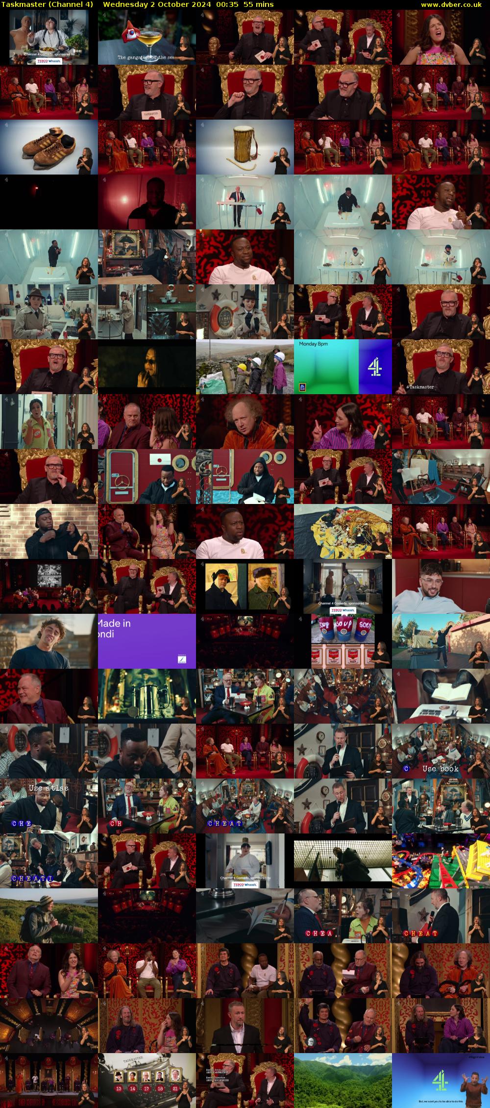 Taskmaster (Channel 4) Wednesday 2 October 2024 00:35 - 01:30