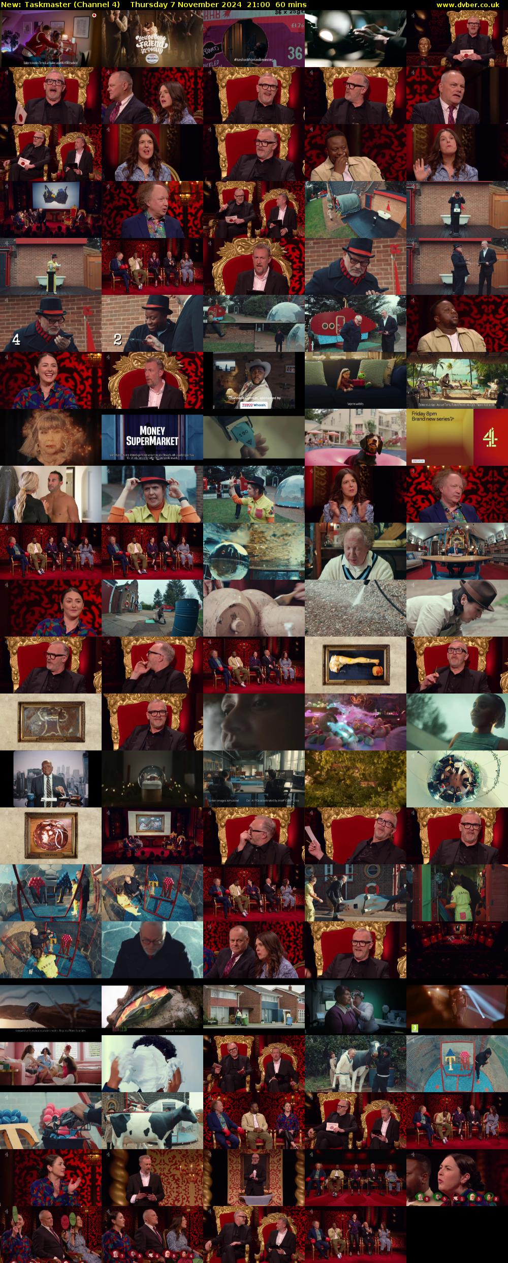 Taskmaster (Channel 4) Thursday 7 November 2024 21:00 - 22:00