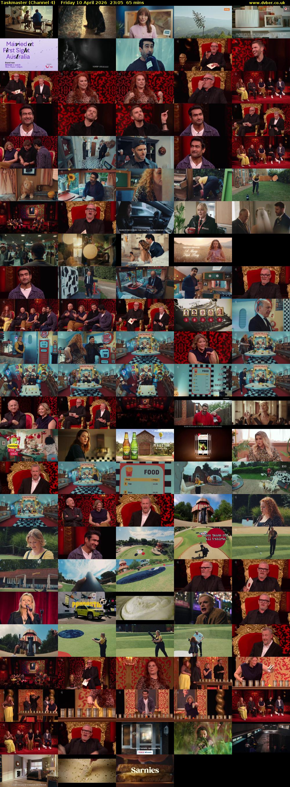 Taskmaster (Channel 4) Friday 10 April 2026 23:05 - 00:10