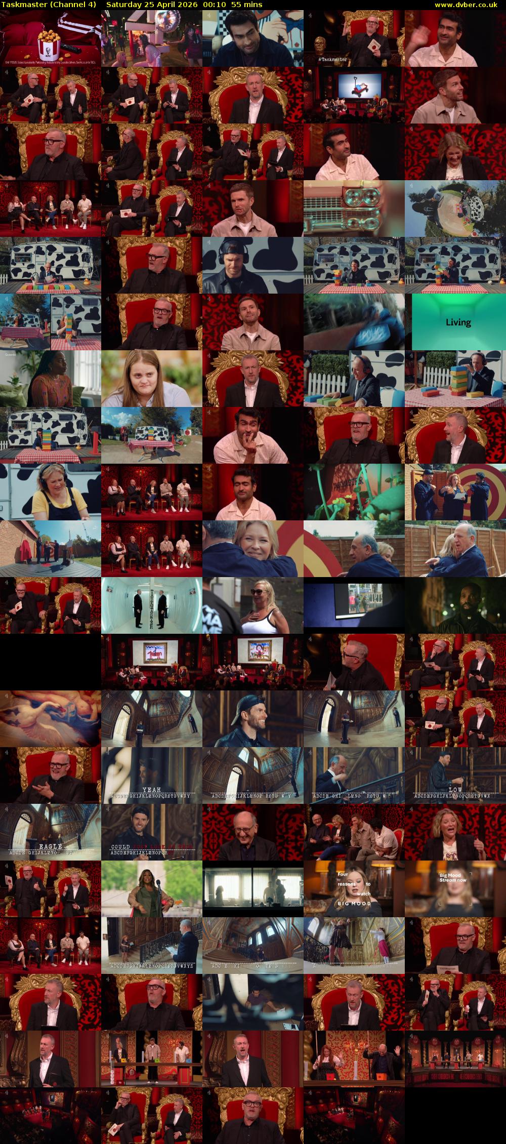 Taskmaster (Channel 4) Saturday 25 April 2026 00:10 - 01:05